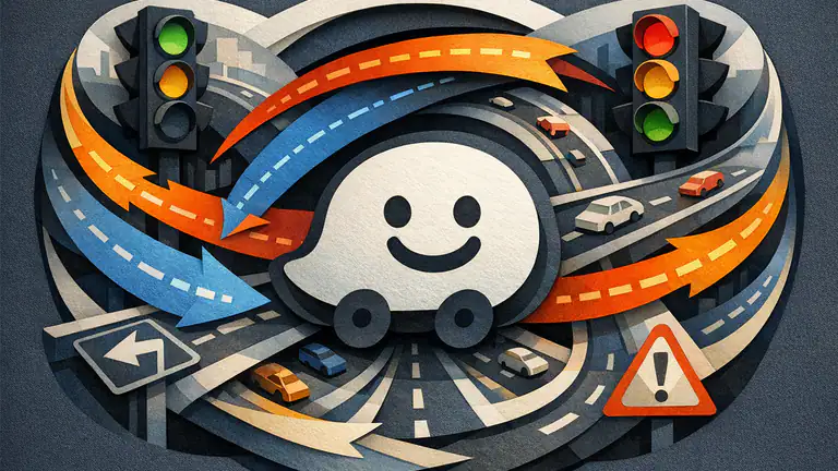 Waze - GPS와 소셜 교통정보로 스트레스 없는 운전 icon